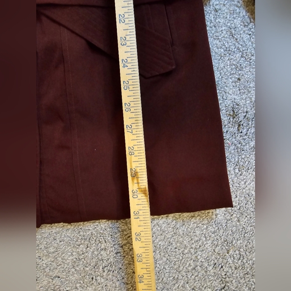 London Fog Water Resistant Women's Size Small Burgundy Trench Coat - Picture 3 of 13
